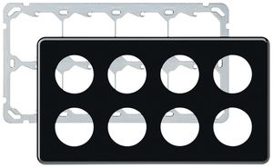 UP-Kopfzeile basico 2×4 schwarz