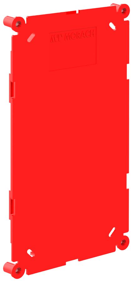 Schutzdeckel Morach-Technik CRALLO-LEU 134×74×9mm Kunststoff rot