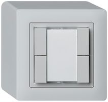 Poussoir universel AP 4×kallysto sans LED gris clair