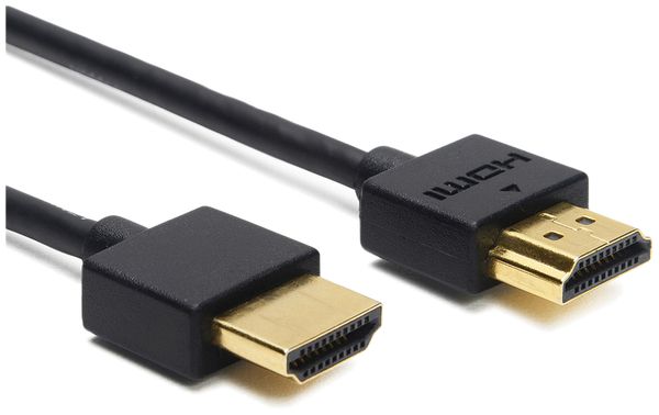 Slim HDMI-câble 2.0b Ceconet 4K 18Gb/s 2m noir