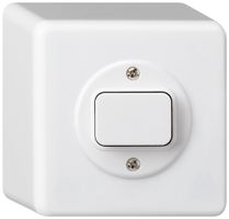 AP-Druckschalter basico 6/1L weiss