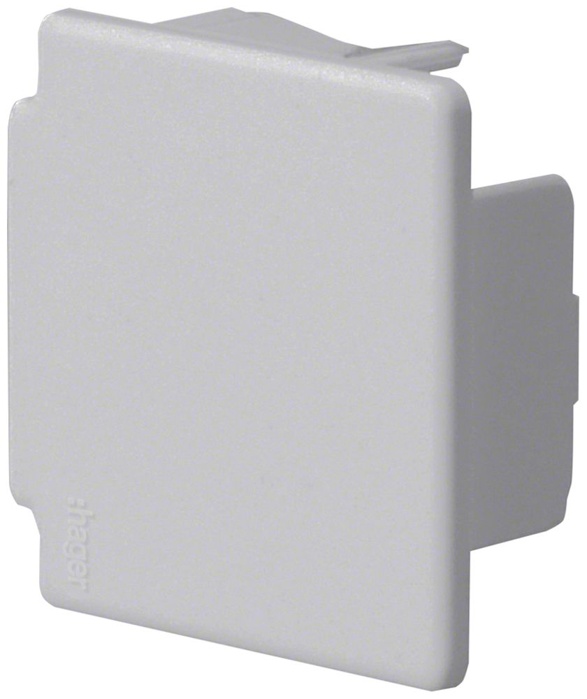 Endstück Hager tehalit.LF 40×40mm grau IP30