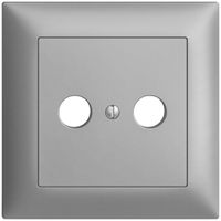 UP-Frontset EDIZIOdue silver 88×88mm