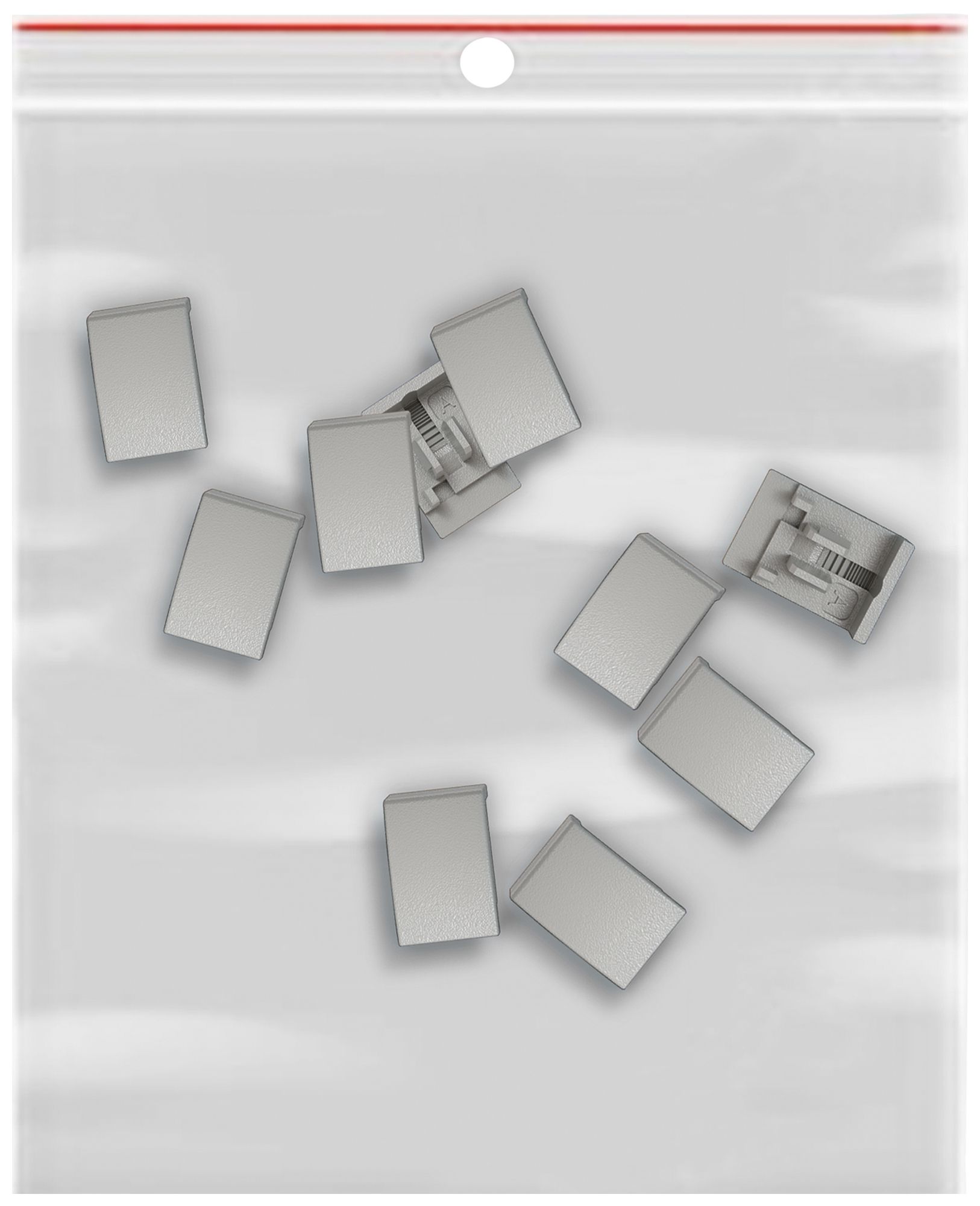 Elemento laterale EDIZIO.liv SNAPFIX® p.KNX UNI&zeptrion 10 pezzi senza LED grc