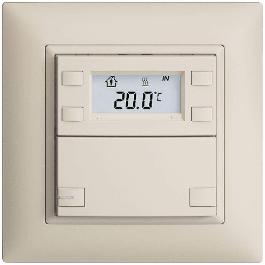 Pulsante RTH INC KNX 1×EDIZIOdue FMI crema, con LED RGB