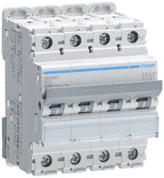 Leitungsschutzschalter Hager MCB 3P+N 415V Typ B 63A Icn 10kA Icu 15 kA 4TE