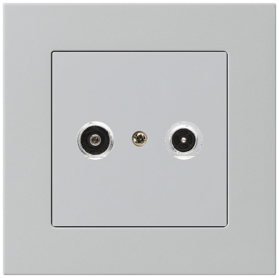 UP-Antennendose kallysto.pro R/TV 14dB 2GHz hellgrau