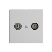 Prise TV-R ENC EDIZIOdue 11dB gris clair à large bande 5…2000MHz, F