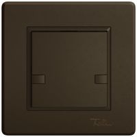 Poussoir universel ENC EDIZIO.liv UNI SNAPFIX® s.LED 1× comm.2T br