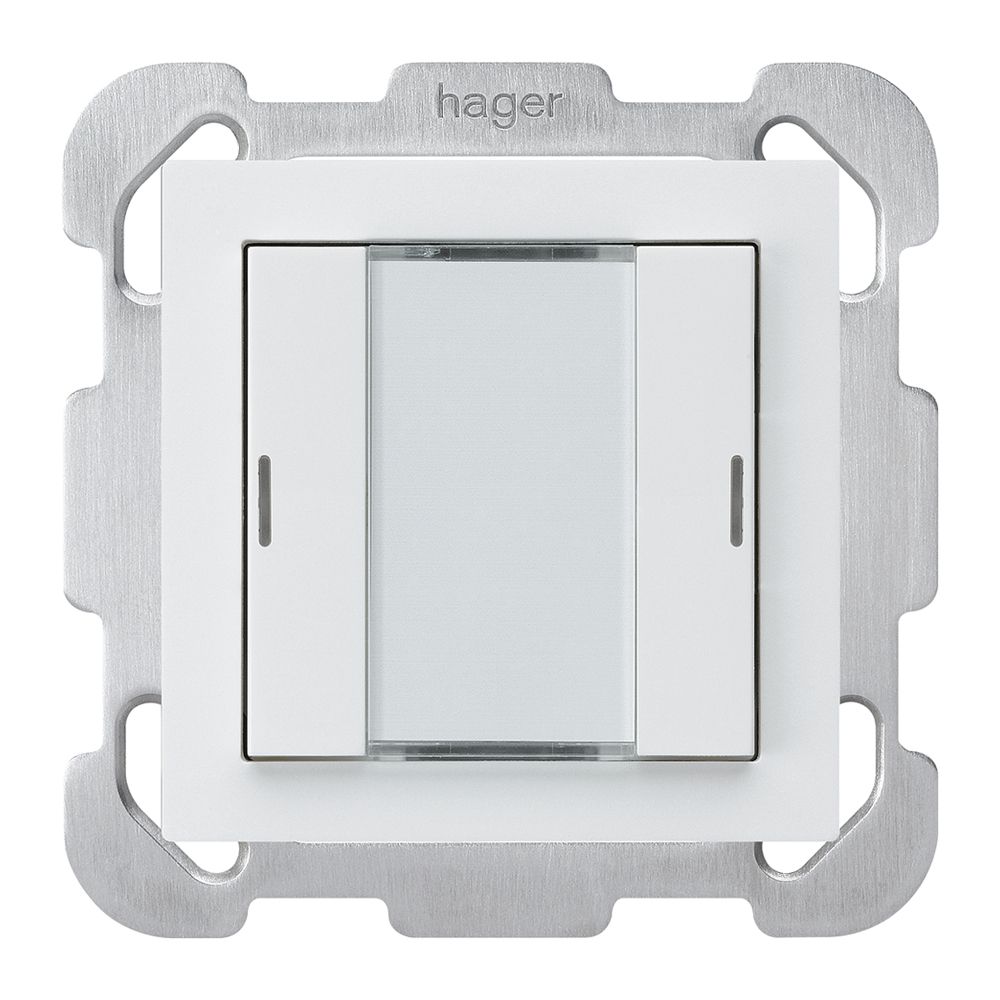 Poussoir ENC kallysto B KNX 2× LED RGB s/e-link blanc