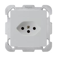 UP-Steckdose kallysto T13 hellgrau mit Befestigungsplatte