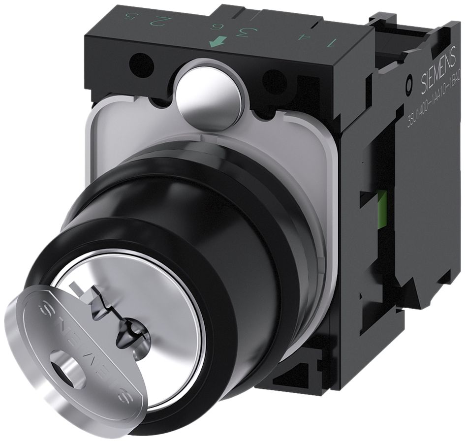 Interrupteur à clé Siemens SIRIUS ACT RONIS support 1F O-I (O/I) plastique