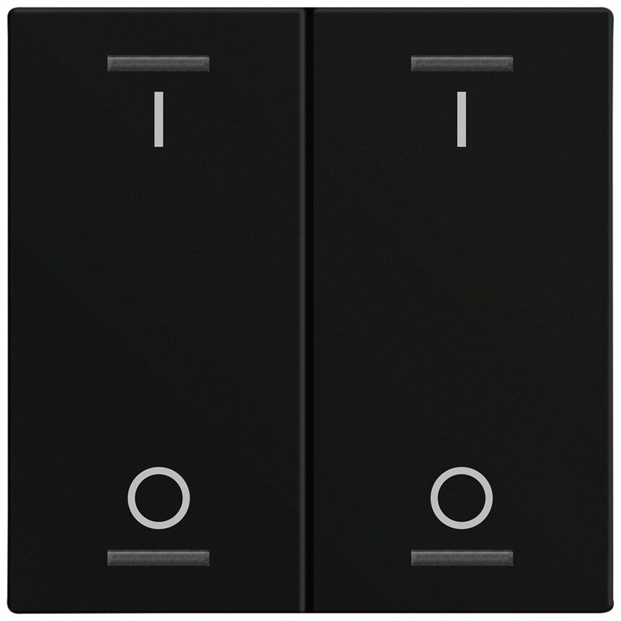 Bascule MDT BE-TAL60W216.B1 1t/4a p.touches tactiles noir mat "I/O"