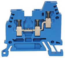 Morsetto di passaggio componibile Woertz 1…2.5mm² 24A 800V vite 3×1 DIN 35mm bl