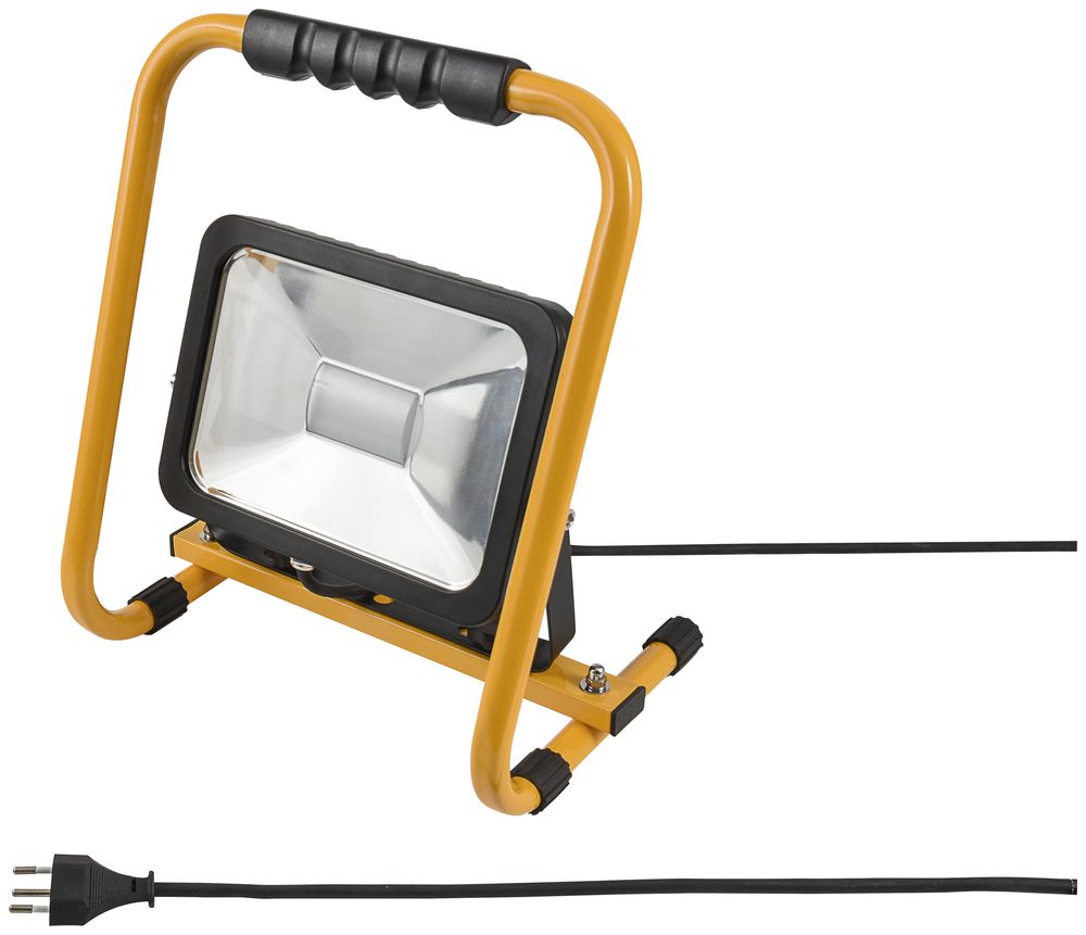 LED-Strahler WORKLIGHT 20W gelb Traggriff schwarz, mit Kabel 5m IP65