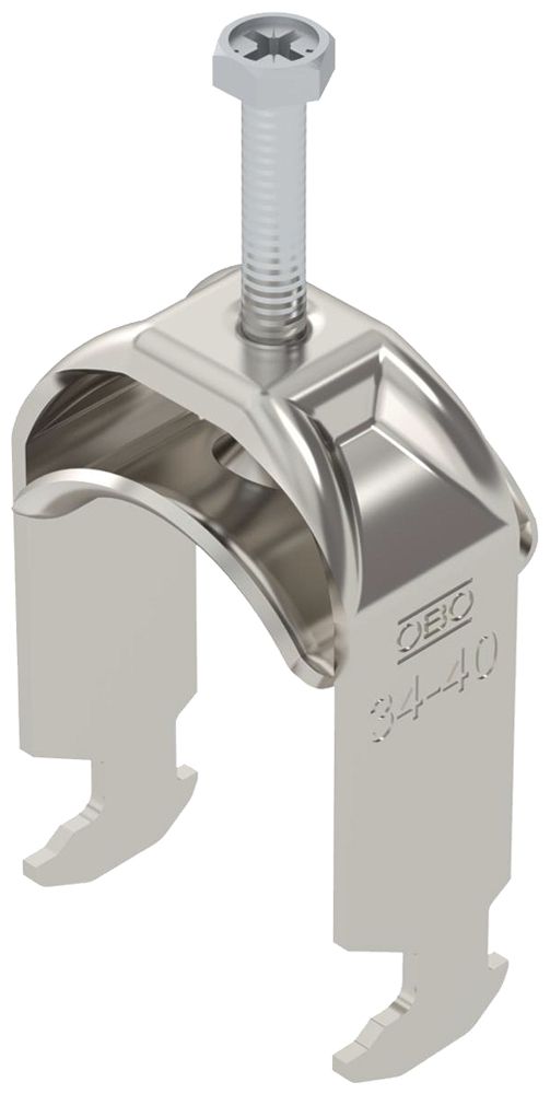 Fixation rapide BET 2056 pied à H métal 34…40mm 1×câble A2 1.4301