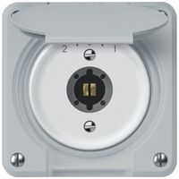 Contatto rotativo a chiave robusto 1P 2NO 2CO 20A 250V 86×86mm grigio