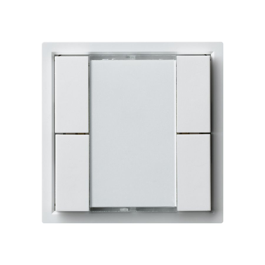 Poussoir multifonction ENC KNX kallysto quadruple blanc