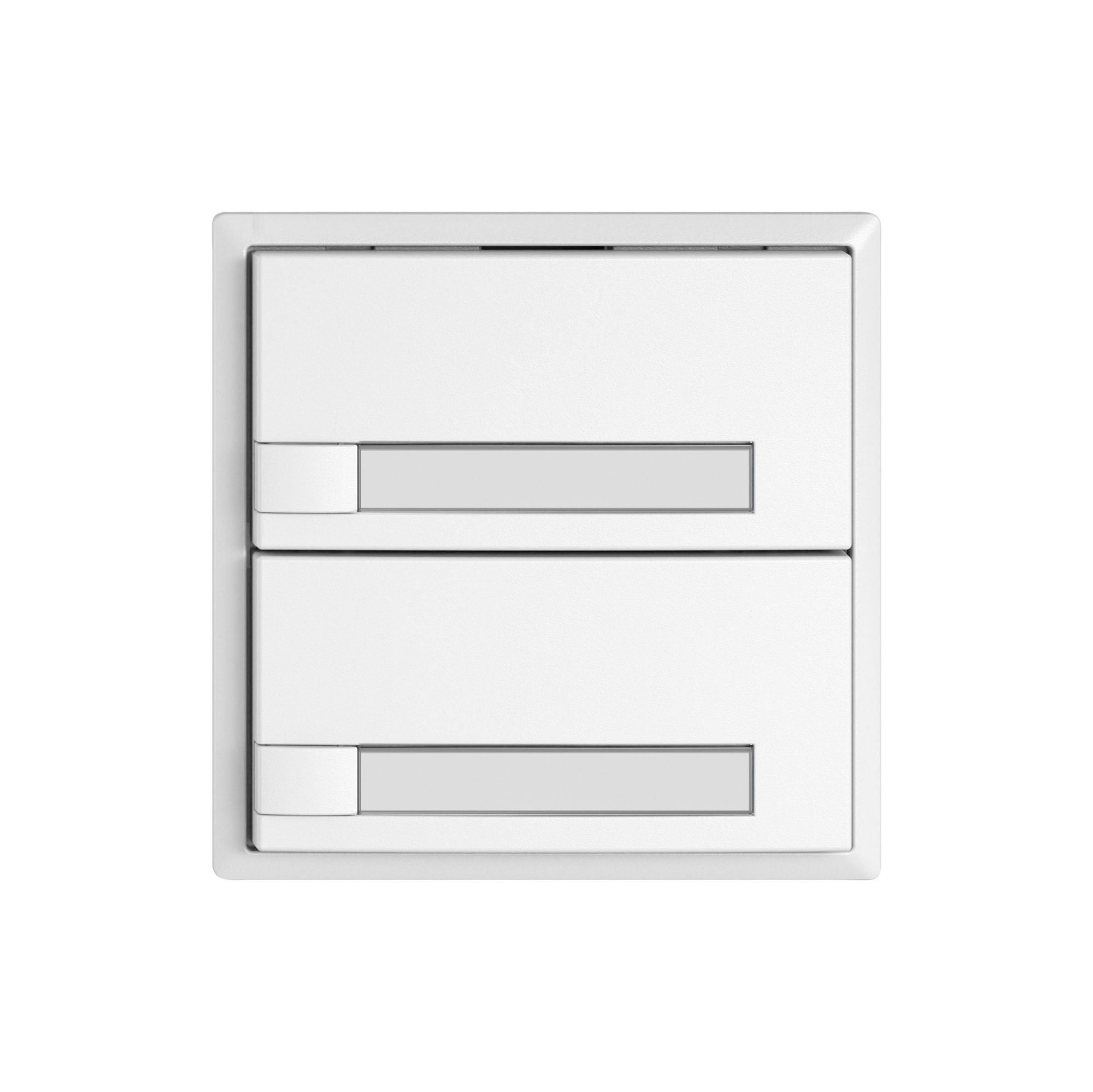 Universaltaster EDIZIO.liv UNI SNAPFIX® 12…48V o.LED 2× 1-Tbed.Pap.ws