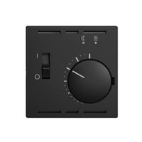 Kit frontal EDIZIOdue noir 60×60mm pour thermost.d'amb.