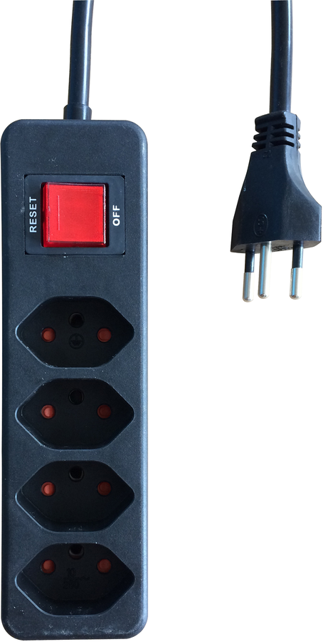 Steckdosenleiste 4xT13 TD 3m sz