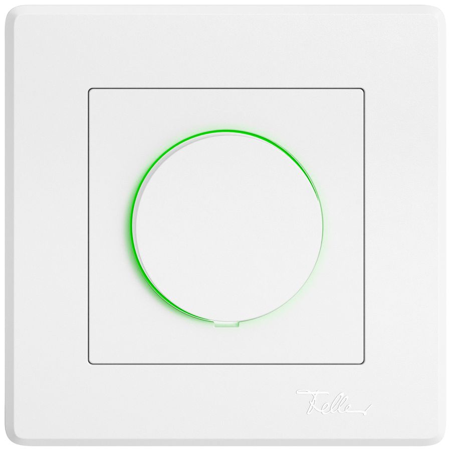 UP-Dimmer EDIZIO.liv SNAPFIX® bel.gn Phasenanschnitt 40…600W/40…600VA ws