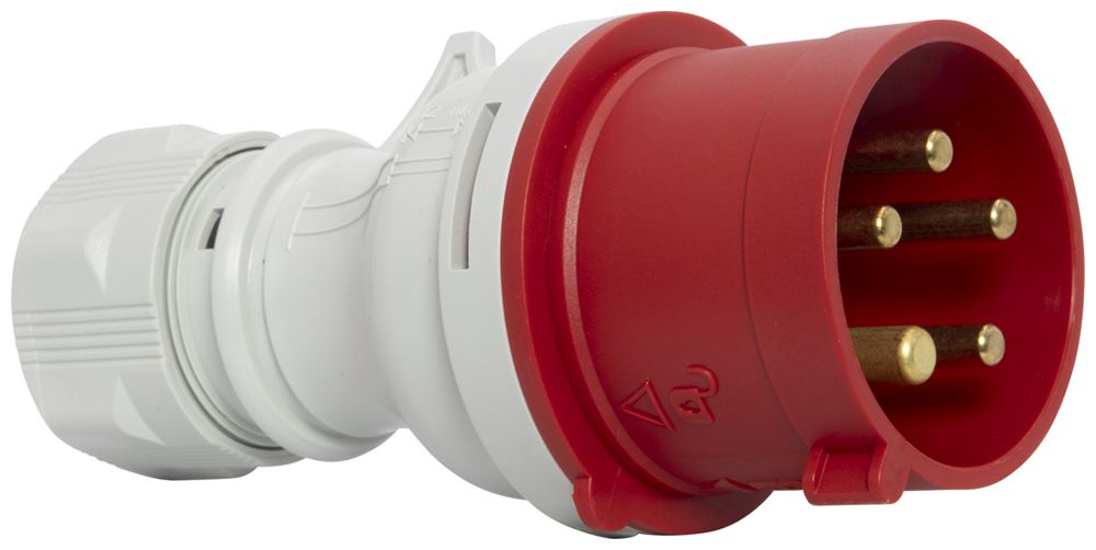 Fiche Brennenstuhl CEE 32A 3L+N+PE 400V 6h ro Ø74×166mm IP44