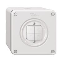 Contatto per tapparelle NAPU NEVO, 2-canale, altezza di mont.65 mm, 87×87 mm, bi