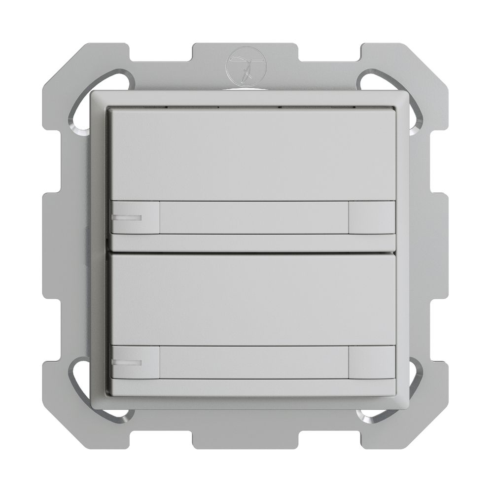 Poussoir KNX RGB ENC EDUE, 250mW, a.LED RGB, papier, 2×poussoir, C.2×T., grc