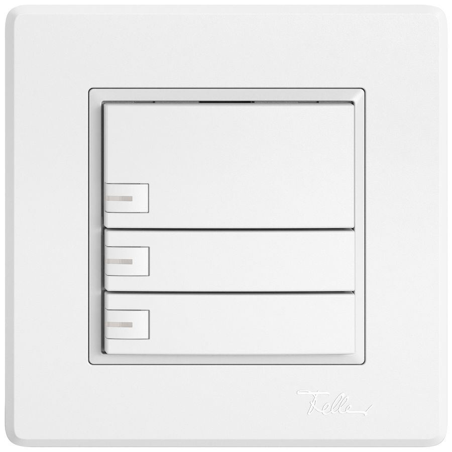 UP-Universaltaster EDIZIO.liv UNI SNAPFIX® m.LED RGB 3× 1-Tbed.ws