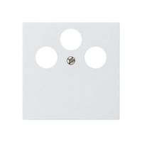 Frontplatte kallysto zu R&M HWS weiss 3×Koax SAT