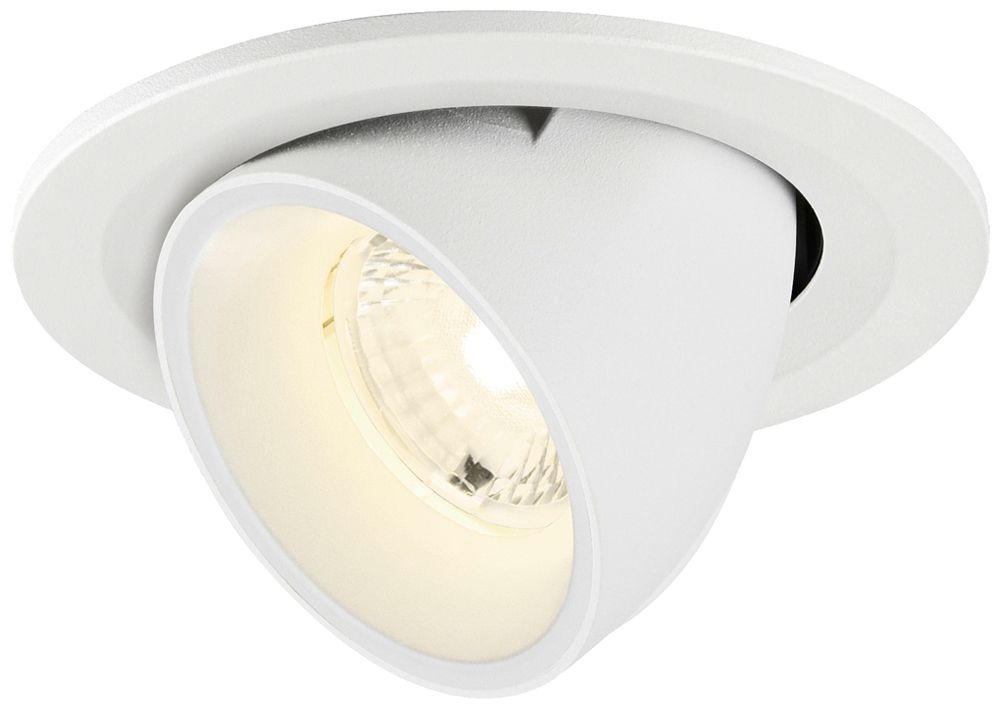 Downlight LED SLV NUMINOS GIMBLE S 6.7W 1050lm 4000K MB DALI Ø100×70 blanc