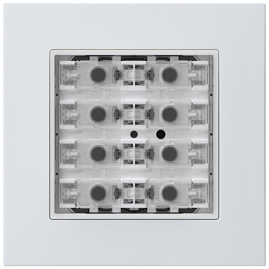 Poussoir KNX ENC KPR p.8×touches 8×points actionnables LED blanc