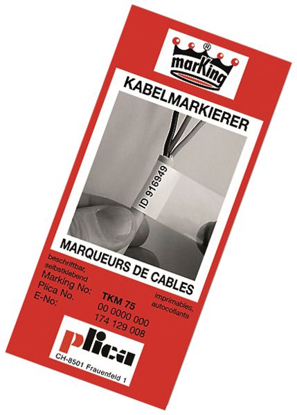 Marqueur de câble carnet TKM-50 jaune