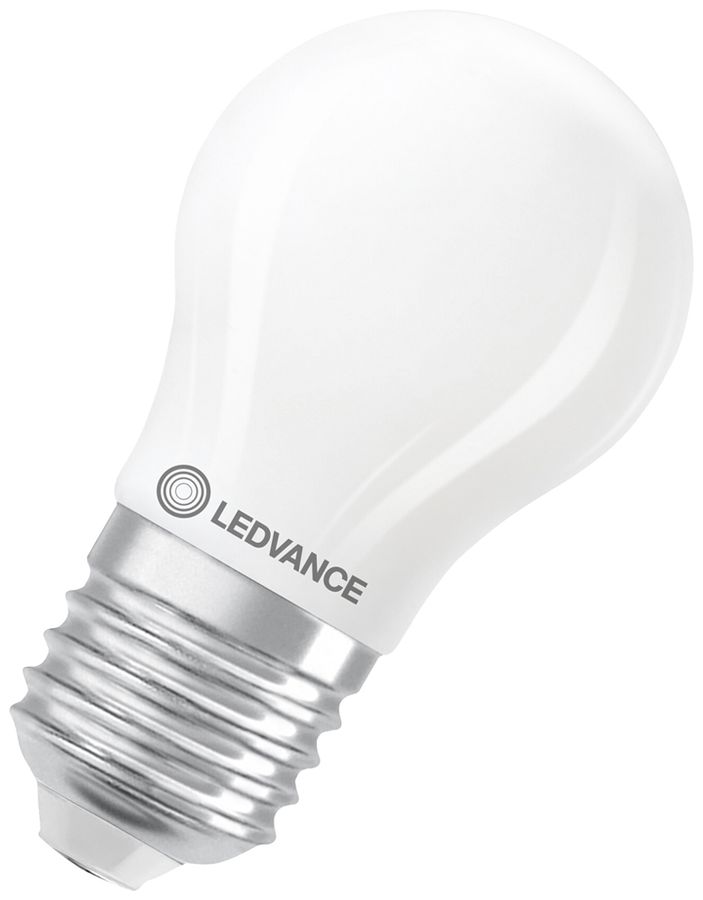 Lampe LED LEDVANCE CLASSIC P E27 1.8W 250lm 827 VAR mat Ø45×80mm