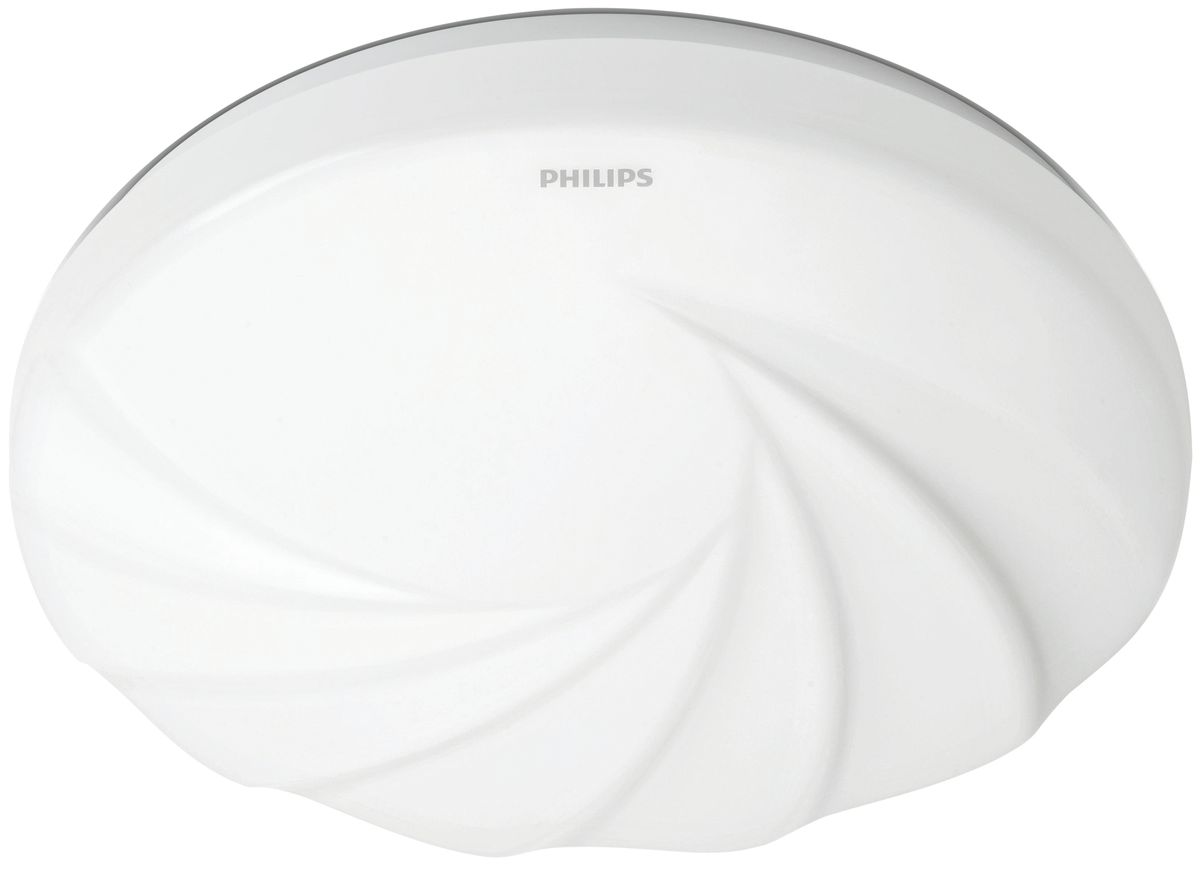 Plafonnier LED Philips Shore 10W 1000lm 2700K Ø250mm blanc