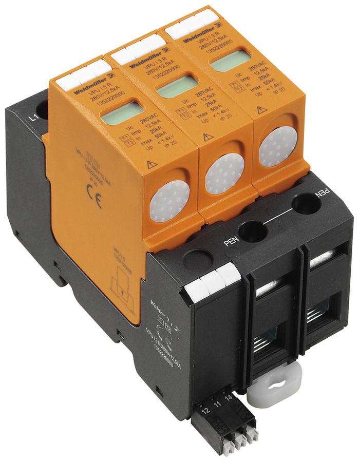 Parasurtension Weidmüller VPU I 3 R 280V/12.5KA
