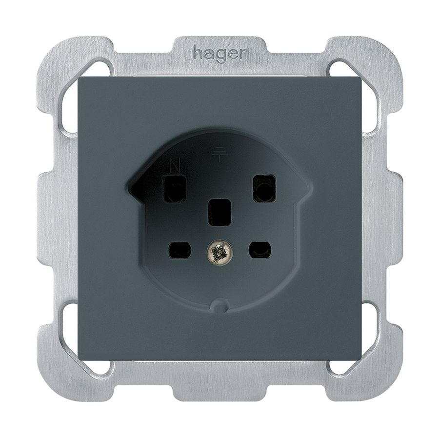 UP-Steckdose HA kallysto Typ 25 mit Steckklemmen anthrazit