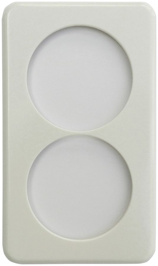 Abdeckplatte Gr.I-I weiss Apparate-Achsdistanz 60mm