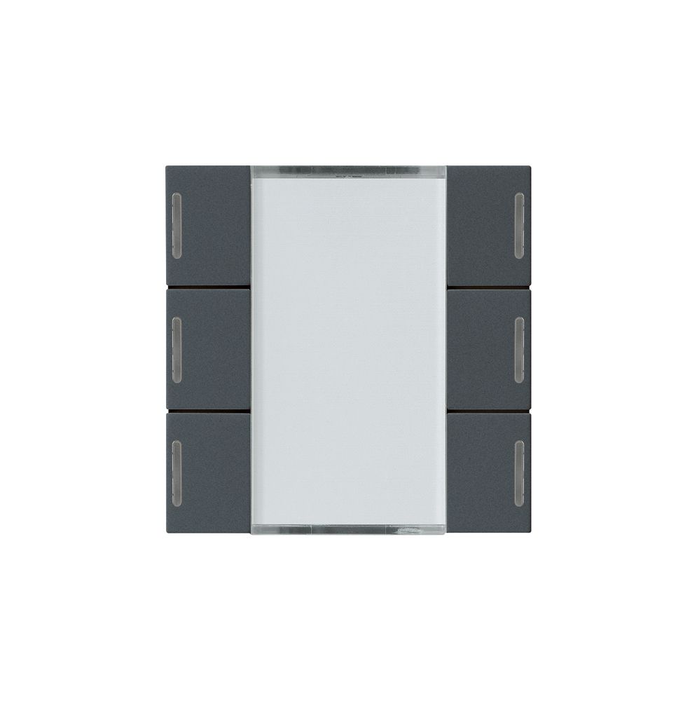 Frontset Hager kallysto LED 6×KNX systemlink/easylink anthrazit
