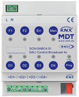 REG-Gateway KNX/DALI MDT SCN-DABC4.01 4-Kan 32TE/Kanal 110…240VUC 4TE