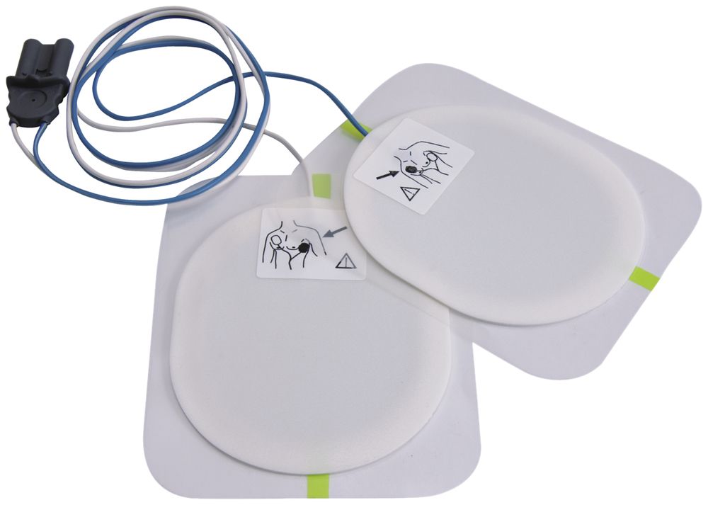 Pads à usage unique pour défibrillateur SAVER ONE, précâblés, pour adultes