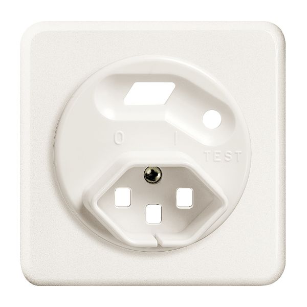 Frontset FH zu FI-Steckdose weiss