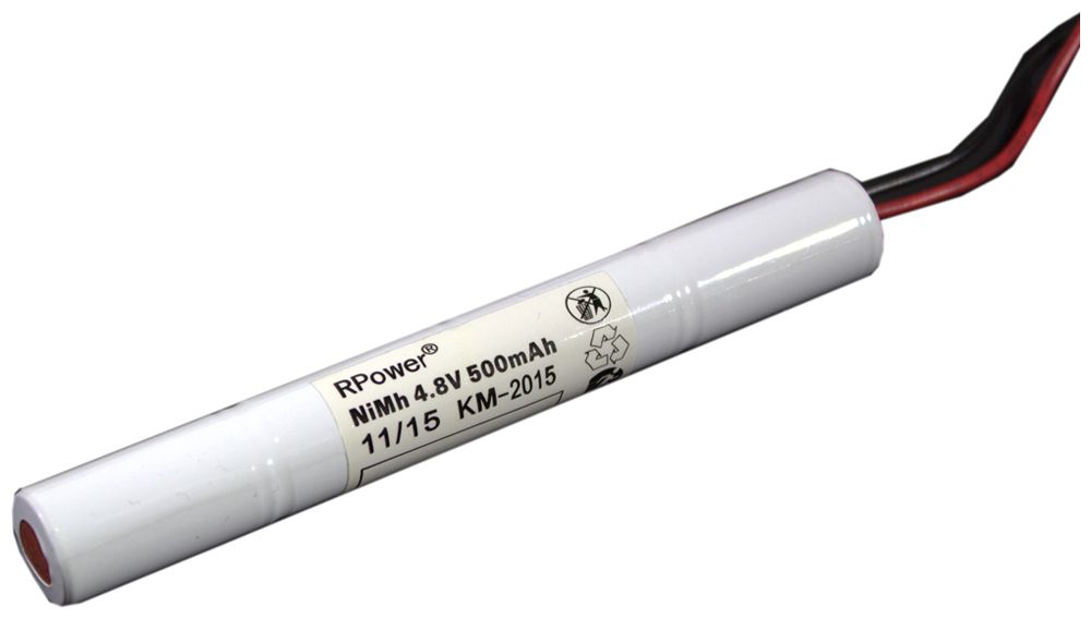 Accu de rechange RPower pour éclairage de sécurité NiMH 4.8V/500mAh