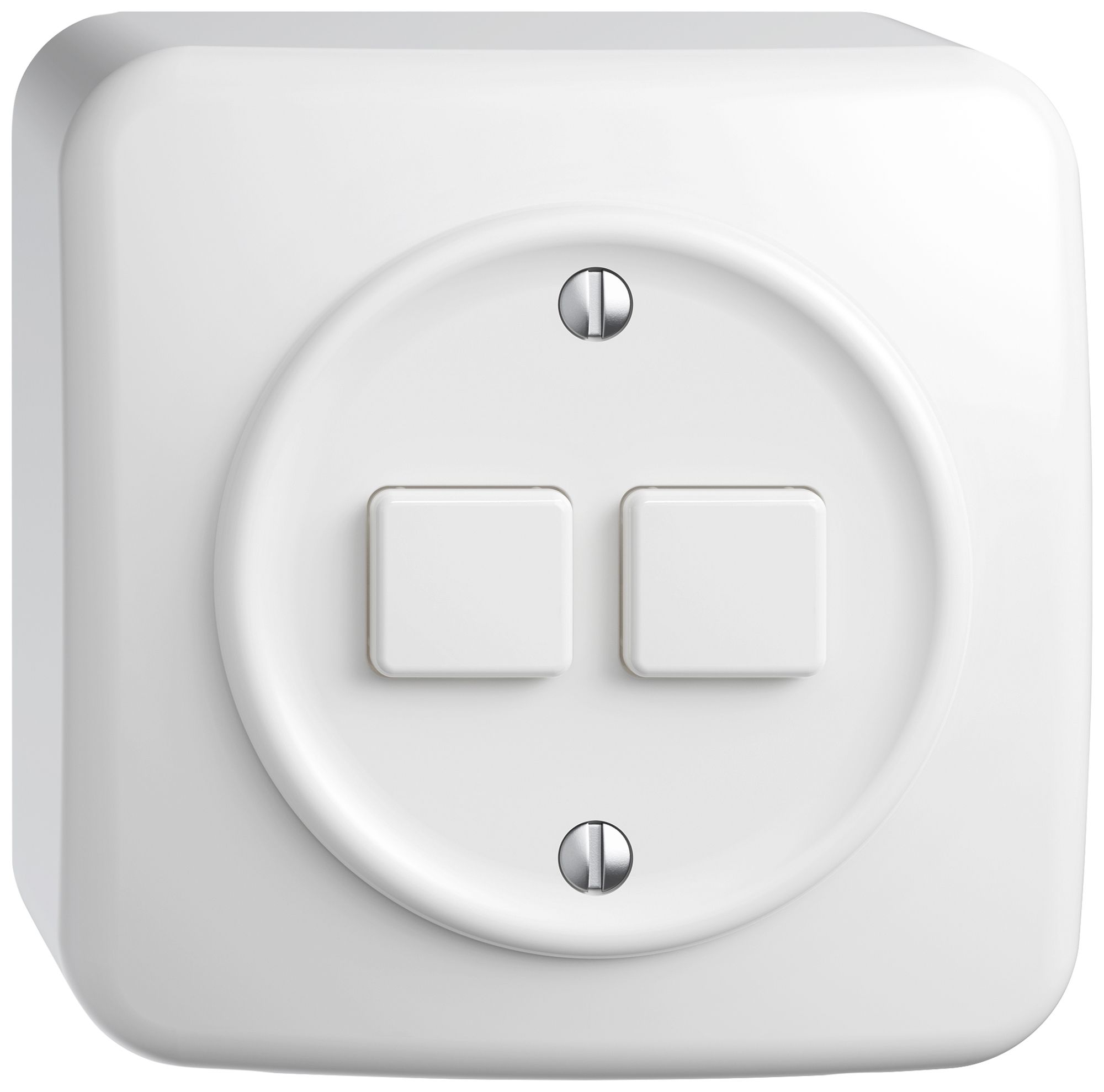 Stazione sec.interr.AP STANDARDdue Wiser SNAPFIX® 2 canali 2 tasti WLAN bi