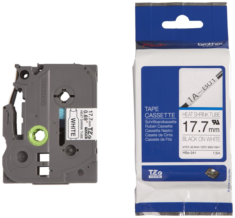 Guaina retrattile Brother HSE-241 1.5m×17.7mm Ø10.6…5.4mm scrivibile