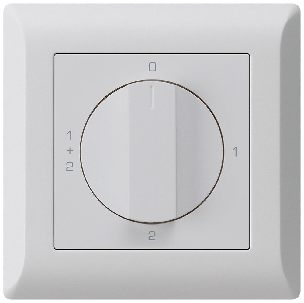 UP-Drehschalter kallysto.line 1/1L hellgrau mit Drehgriff