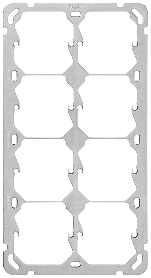 Befestigungsplatte Hager Gr.4×2 137×257mm