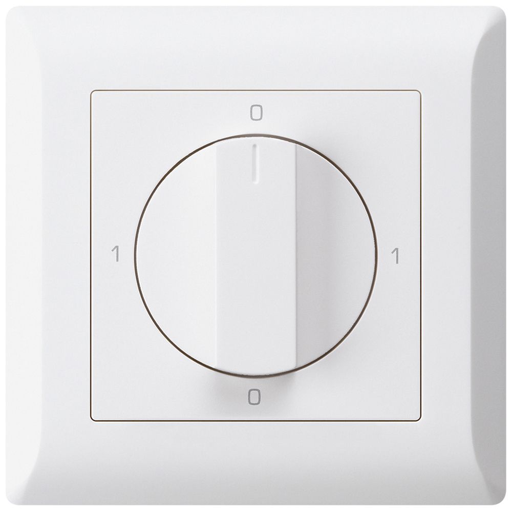UP-Drehschalter kallysto.line 0/3L weiss mit Drehgriff