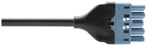 Câble de raccordement Woertz 49345/C2 5×1.5mm² 250V 16A 10m bl prise-fiche Cca
